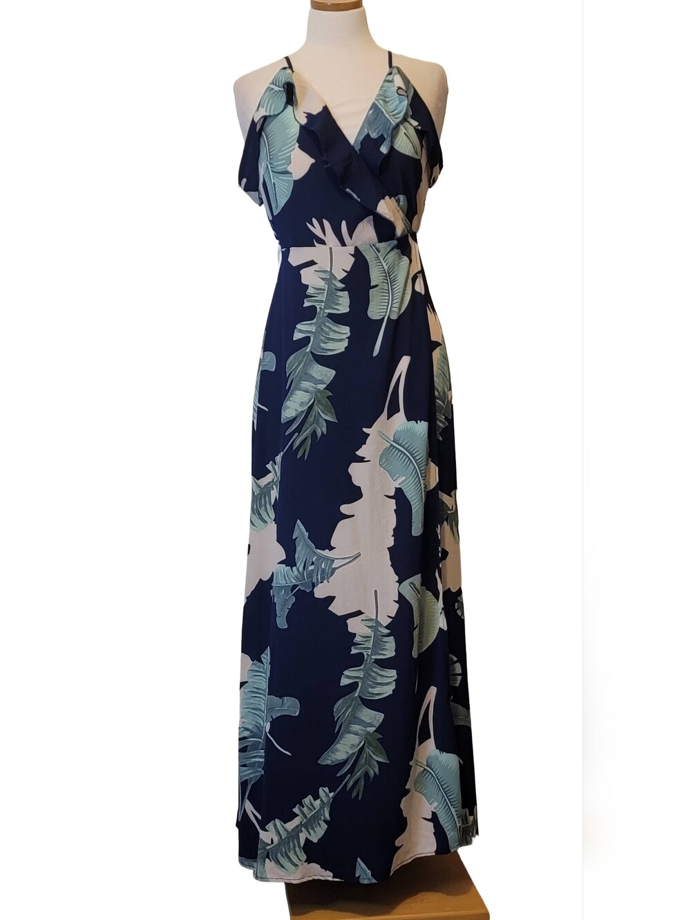 Tropical Drop Shoulder Brunch Beach Resort Garden Parties Maxi Dress